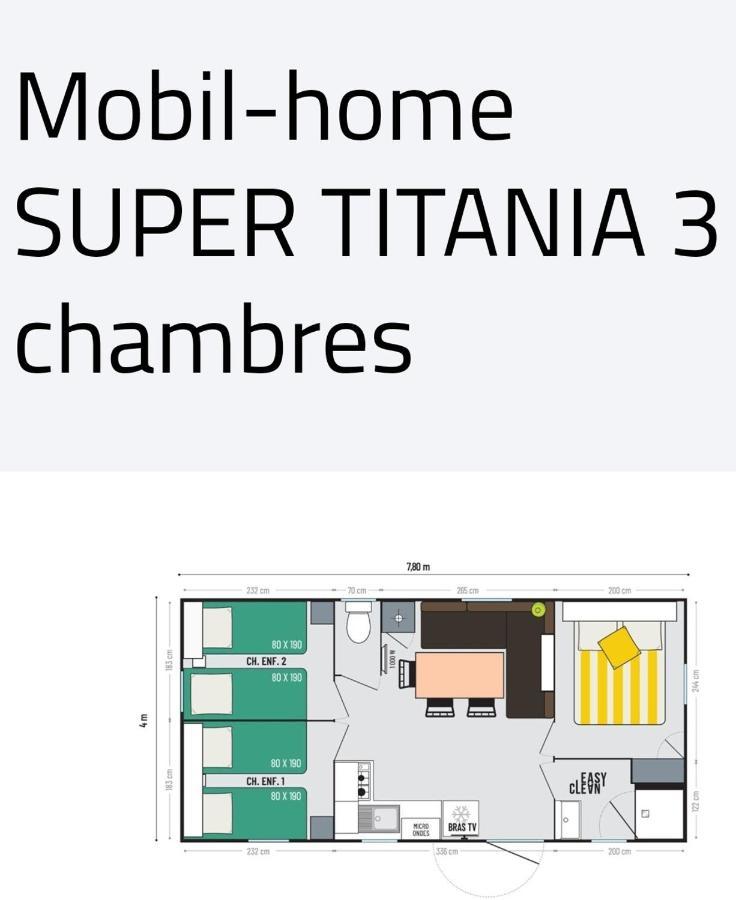 Mobil Home Happiness33 Dans Camping 5 Etoiles Acces Direct Plage Vendays Montalivet Dış mekan fotoğraf
